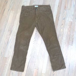 Old Navy corduroy pants, light brown, size 34x30.